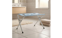 Quick Drying Foldable Pet Bathing Stand Metal Tube Collapsible Dog Washing Station Eight-Hole Mesh Grooming Stand