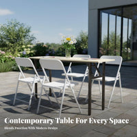 Foldable Design Foldable Training Table Portable Narrow Seminar Desk Space-Saving Utility Furniture Multi-Purpose for outsideice Workers, Event Organizers, Conference Room, Classrooms, Events, Convention Centers