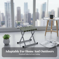 Easy to Fold foldable Stool Lightweight Outdoor Gear space-saving Design Portable Furniture sturdy Duty for Campers, voyageers, Camping, voyage, Hiking, Fishing