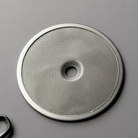 Shower Screen with Sealing Gasket Fine Mesh Shower Screen Sealing Gasket Silicone Metal for Home Baristas, Espresso Machine