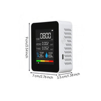 CO2 Monitor Portable CO2 Meter Real-Time-Time for Home, Office