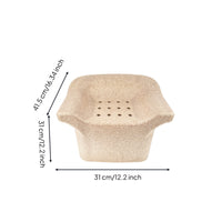 Shower Stool with Drainage Holes Portable Foam Shower Stool Non-Slip Bath Seat for Seniors, Young Children
