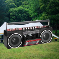 Twin Speakers Portable Radio Cassette Recorder Stereo Sound Bluetooth Cassette Player Recorder Multiple Power Options for Seniors
