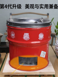 手提移动户外野炊做饭农村烤火炉煤炉家用围炉煮茶炭炉多功能取暖