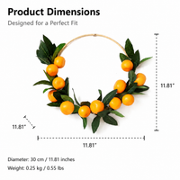 6 Pcs Artificial Orange Flowers Garland Banner, Backdrop for Home Decor Living Room, Bridal Shower Decorations Wedding Decor House