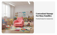 Removable and launderable Cover CreatureThemed Loveseat Cute Cartoon Design kids' Furniture durable Wood Frame children's Seating Easy to Clean for Toddlers, Preschoolers, Parents, Kindergarten, Daycare, Playroom, storytime corner