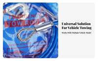 Steel Pull Rope Emergency Use Pulling Gear sturdyDuty Vehicle Recovery Gear for Automobile Owners, Long-Distance Travelers, Highwayside Assistance