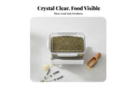 Moisture-Proof Stackable Grain Container Large Capacity Stackable Dry Food Canister Locking Lids for Countertop