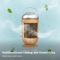 Desktop Air Chiller 400ml Water Tank Humidifier Cooling Fan 3 Speeds Portable Misting Fan for Office, Bedroom, Dorm Room