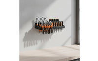 Wall-Mounted Tool Storage Rack Compact Screwdriver Organizer Organized for Shed