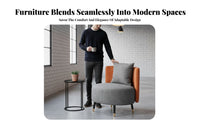 3 Pieces Modern Design 3-Piece Lounge Suite Light Luxury Aesthetic 3-Piece Sofa and Chair Set Minimalist design Reception Seating Sturdy framework for Interior Designers, Business Owners, Apartment Dwellers, Meeting Area, Lobby, Living Room