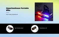 Rechargeable Bike Tail Light, Waterproof, 6+4 Modes
