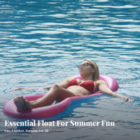 Inflatable Water Hammock Foldable Buoyant Pool Chair Thickened Material Single Person Water Recliner for Adults, Women, Beach, Summer Vacation, Sea