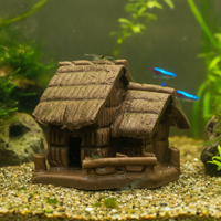 Aquarium Landscape Ceramic House Ornament for Fish Tank Decoration