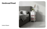 Space-Saving Narrow Rattan Nightstand Slim contour Side Cabinet Woven Drawer Front Household Furniture Minimalist and design for Apartment Dwellers, Students, homeowners, Bedroom, Tight areas, Dorm Room, Office