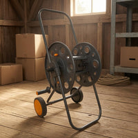 Metal Hose Reel Cart Two Wheels Hose Storage Reel Cart Watering Use for Car Washing