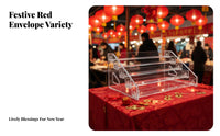 Multi-Layer Acrylic Display Stand Space-Saving Tiered Acrylic Display Effortless Setup Assembly Clear Card Organizer for Countertop, Store, Office