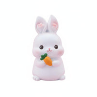 Playful Poses Rabbit Figurine Fine Detailing Cute Rabbit Figurine Lightweight Bunny Statue for Children, Car Dashboard, Cake Topper, Office Desk