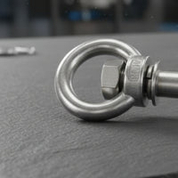 Pool Expansion Bolt with Eye Nut Loop Threaded Expansion Eyebolt for Fixed Installation