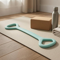 Figure-Eight Resistance Band Sage Green Figure 8 Resistance Band Fitness Gear Dotted Grip Lightweight