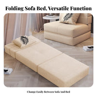Foldable Design Adjustable Floor Lounger two-in-oneUse Sofa and Bed transformable Sleeper Space-Saving Lounge Seating Thickly Padded for Apartment Dwellers, Students, Adults, Balcony, Bedroom, Dorm Room, perusing corner
