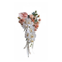 Romantic Design Waterfall Bridal Floral Arrangement Elegant Cascading Wedding Floral Arrangement Reusable Artificial Flowers for Brides