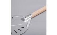 Perforated Pizza paddleResistant Pizza Peel with Wooden Handle Commercial-Grade for Kitchen