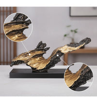 Abstract Sculpture with Base Modern Tabletop Sculpture Minimalist for Office Reception