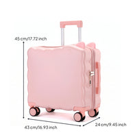 Telescoping Handle Hardshell Rotating-Wheel Suitcase Combination Lock Children's Suitcase