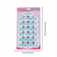26 Pieces Letter Number Stamp Set Multi-Use Baking Tool Lightweight