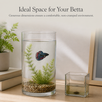 Thickened Large Small Glass Fish Tank Living Room Floor-Standing High Cylindrical Round Vertical Aquarium