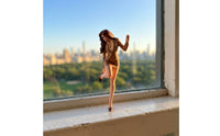 Standing Female Figurine Detailed Miniature Figurine Realistic Woman Statue for Hobbyists, Dioramas