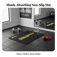 Sound Insulating Shock Absorbing Workout Mat Noise Reducing Shock Absorbing Workout Pad Floor Protection Large Home Gym Mat High-Density for Couples