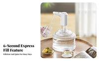 Automatic Bottled Water Dispenser Electric Water Jug Pump Food Grade Material Kitchen Appliance for Families, Students, Home, Dormitory