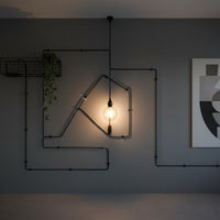 E27 Hanging Light Cord Vintage Design Braided Textile Lamp Cable for Crafters