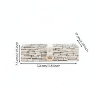 Wooden Storage Box with Cloth Rectangular Lidded Storage Box Large for Dresser, Closet