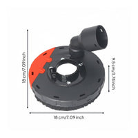 Angle Dust Shroud Detachable Design Dust Extraction Guard Removable Edge Piece Power Tool Accessory for Workshop, Renovation Projects