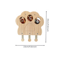 Cut-out Holes Wooden Pet Play Board Light Wood Pet Pawing Toy Board