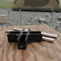 Oval Tube Connector Base Heavy-Duty Camping Wagon Base Connector Compact