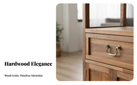 Stepped Curio Cabinet Modern Oriental Design Sideboard Vintage Aesthetic