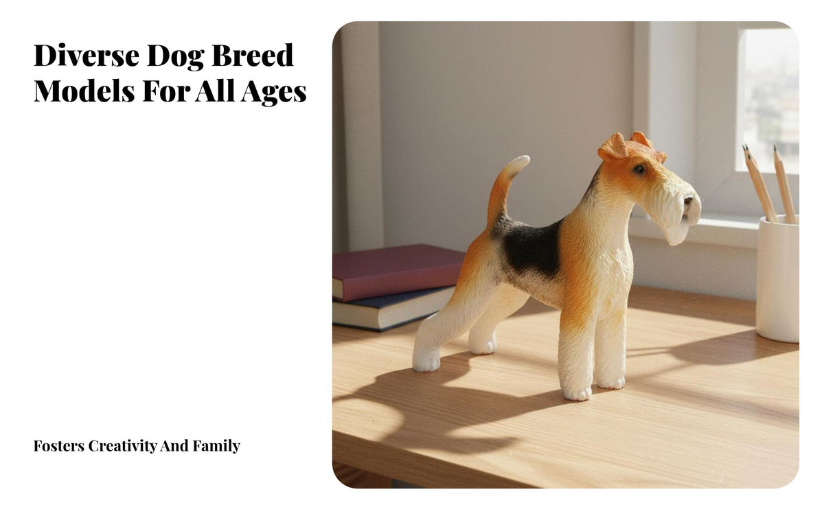 Simulation Dog Breed Model 3C Certified Simulation Dog Model Highly Detailed Puppy Figurine for Kids, Adults, Home Decor, Playful Activities