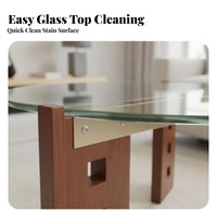 Modernist design Round Tripod Stand Space-Saving Coffee Table space-efficient Living Room Furnishing Minimalist Aesthetic for Apartment Dwellers, Homeowners, Students, Small Spaces, Lounge Area, Office Reception, Bedroom