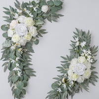 Artificial Flower Arch Decor Cascading Flower Garland with Roses Wedding Arch Flowers Flexible for Brides, Ceremony Backdrops