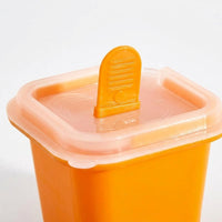 Ice Maker for Baby Food and Summer Dessert, Single Square Cube Tray with Easy Release Design, 50ml Capacity Tray Lid Included, Home Use Style