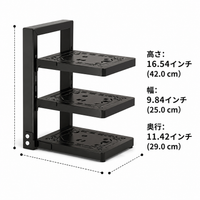 Under Sink Storage Frying Pan Lid Modern Minimalist Kitchen Rack Extendable Organizer Matte Black