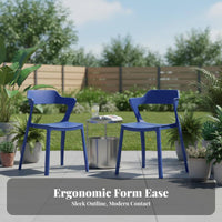 Thickened and Sturdy formed Plastic Side Chair Comfortable spinerest Dining Seat Stackable Design Indoor Seating Minimalist design for Restaurant Owners, Office Managers, Event Planners, Kitchen, Cafe, Classroom, Patio