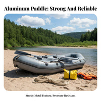 Aluminum Alloy Boat Oars Lightweight Aluminum Boat Oars Double-Headed Kayak Paddle Effortless Paddling for Small Boat Ists