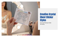 Crystal Torso Chest Stickers, Acrylic Skin Decals, Party Face & Torso Jewels, Handmade, Assorted Designs