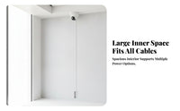 Round Concealed Wiring Box White Ceiling Camera Junction Box Cylindrical