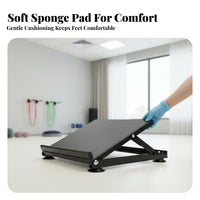 Anti-Slip Design Adjustable Slant Board Sturdy Steel Frame Foot Incline Stretcher Heavy Duty Ankle Stretching Board Padded Surface for Physical Rehabilitation Patients, Fitness Enthusiasts, Physio Rehabilitation Clinics, Home, Workout, Office